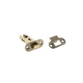 Atlantic - ALRCE25AB Fire Rated CE Tubular Mortice Latch &lpar;Radius&rpar; 2&period;5" - Antique Brass