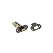 Atlantic - ALRCE25MBN Fire Rated CE Tubular Mortice Latch &lpar;Radius&rpar; 2&period;5" - Matt Gun Metal