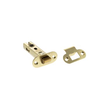 Click Here To Enlarge This Photo Of Atlantic - ALRCE3PB Fire Rated CE Tubular Mortice Latch &lpar;Radius&rpar; 3" - Polished Brass