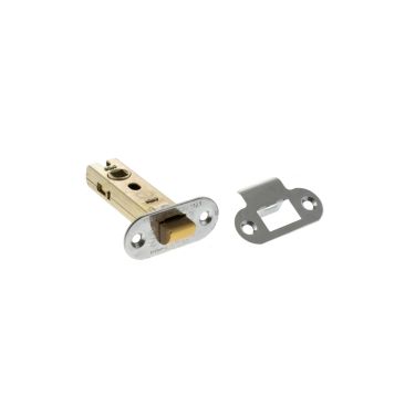 Click Here To Enlarge This Photo Of Atlantic - ALRCE3PC Fire Rated CE Tubular Mortice Latch &lpar;Radius&rpar; 3" - Polished Chrome