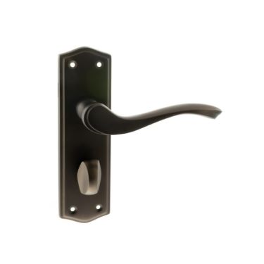 Click Here To Enlarge This Photo Of Atlantic - OE178WCUDB Old English 'Warwick' WC Levers on Backplate - Urban Dark Bronze