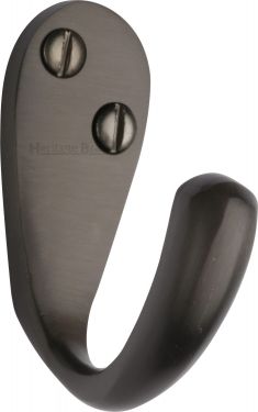 Click Here To Enlarge This Photo Of V1040-MB Heritage Brass Single Robe Hook Matt Bronze Finish