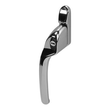 Click Here To Enlarge This Photo Of MK2 Connoisseur Offset Left Hand Locking Window Espagnolette Handle&comma; 40mm Spindle&comma; Hardex Chrome Finish &lpar;CS168L-LH-HC&rpar;