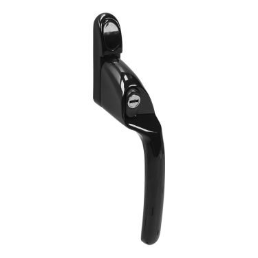Click Here To Enlarge This Photo Of MK2 Connoisseur Offset Right Hand Locking Window Espagnolette Handle&comma; 40mm Spindle&comma; Black Finish &lpar;CS168L-RH-BK&rpar;