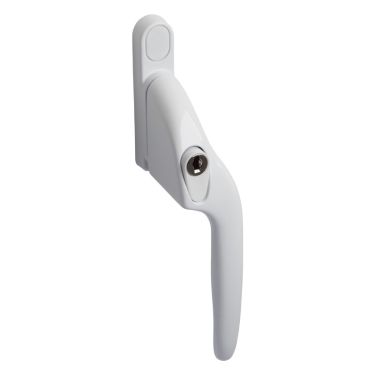 Click Here To Enlarge This Photo Of EH10L Right Hand Locking Cranked Espagnolette Window Handle - White  &lpar;EH10L-RH-WH&rpar;