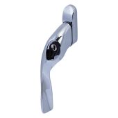 Kuhlen&trade; Left Hand Locking Cranked Espagnolette Window Handle - Polished Chrome &lpar;EH20L-LH-CP&rpar;