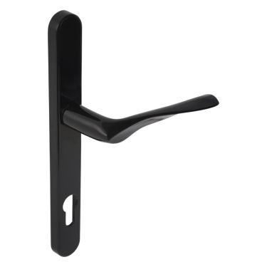 Click Here To Enlarge This Photo Of Kuhlen&trade; 92mm Multipoint Handle Set Left Hand Black with Fixing Kit - 240x28x12mm - &lpar;MHP60-LH-KIT-BK&rpar;