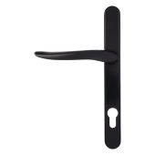Kuhlen&trade; 92mm Multipoint Handle Set Right Hand Black with Fixing Kit - 240x28x12mm - &lpar;MHP60-RH-KIT-BK&rpar;