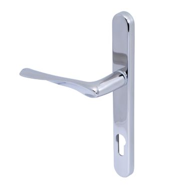 Click Here To Enlarge This Photo Of Kuhlen&trade; 92mm Multipoint Handle Set Right Hand Polished Chrome with Fixing Kit - 240x28x12mm - &lpar;MHP60-RH-KIT-CP&rpar;