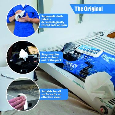 Click Here To Enlarge This Photo Of 5900-RB BLUE Ultra-Grime Pro Multi-use wipes &lpar;100-pack&rpar;