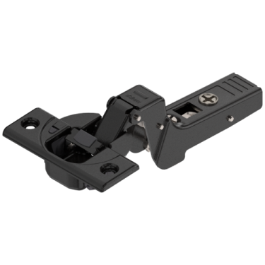 Click Here To Enlarge This Photo Of 71B9750-ONYX BLUM BLUM 95&deg; CLIP top BLUMOTION Profile Screw On Inset Hinge - Black Onyx