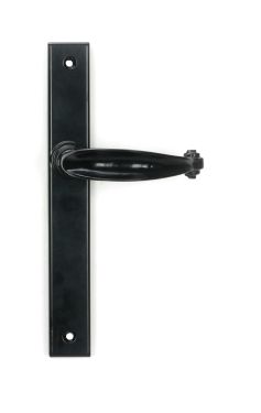Click Here To Enlarge This Photo Of 46400 From the Anvil Black Cottage Slimline Lever Espag&period; Latch Set - 212mm Screw Centres