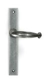 46401 From the Anvil Pewter Cottage Slimline Lever Espag&period; Latch Set - 212mm Screw Centres