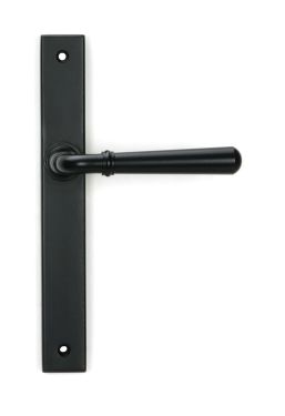 Click Here To Enlarge This Photo Of 46411 From the Anvil Matt Black Newbury Slimline Lever Espag&period; Latch Set - 212mm Screw Centres