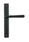 46411 From the Anvil Matt Black Newbury Slimline Lever Espag&period; Latch Set - 212mm Screw Centres
