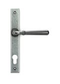 46414 From the Anvil Pewter Newbury Slimline Lever Espag&period; Lock Set - 92mm centres - 212mm Screw Centres