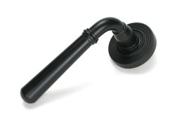 46461 From the Anvil Matt Black Newbury Lever on Rose Set &lpar;Beehive&rpar;