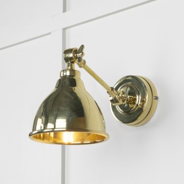 Click Here To Enlarge This Photo Of 49716 From the Anvil Smooth Brass Brindley Wall Light