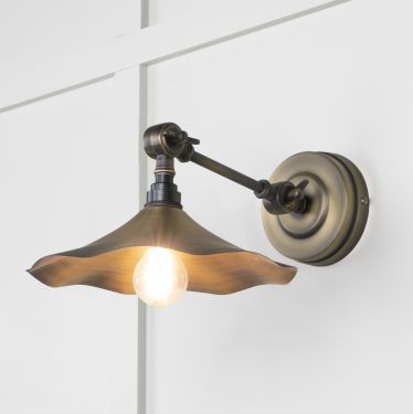 Click Here To Enlarge This Photo Of 49735 From the Anvil Aged Brass Flora Wall Light