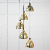 49738 From the Anvil Smooth Brass Brindley Cluster Pendant