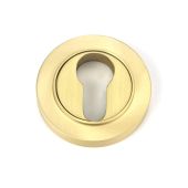 50876 From the Anvil Satin Brass Round Euro Escutcheon &lpar;Plain&rpar;