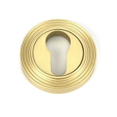Click Here To Enlarge This Photo Of 50878 From the Anvil Satin Brass Round Euro Escutcheon &lpar;Beehive&rpar;