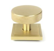 50896 From the Anvil Satin Brass Brompton Centre Door Knob &lpar;Square&rpar;