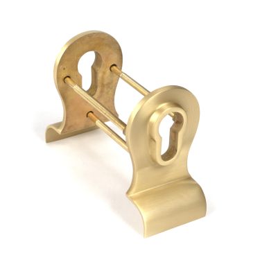 Click Here To Enlarge This Photo Of 50899 From the Anvil Satin Brass 50mm Euro Door Pull &lpar;Back to Back fixings&rpar;
