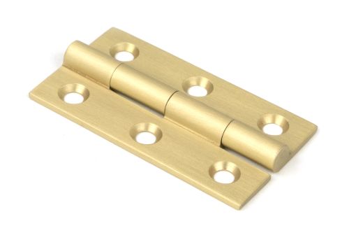 Click Here To Enlarge This Photo Of 50915 From the Anvil Satin Brass 2" Butt Hinge &lpar;pair&rpar;