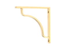 51085 From the Anvil Polished Brass Abingdon Shelf Bracket &lpar;150mm x 150mm&rpar;