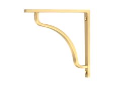 51087 From the Anvil Satin Brass Abingdon Shelf Bracket &lpar;150mm x 150mm&rpar;