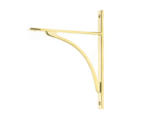 Click Here To Enlarge This Photo Of 51125 From the Anvil Polished Brass Apperley Shelf Bracket &lpar;260mm x 200mm&rpar;