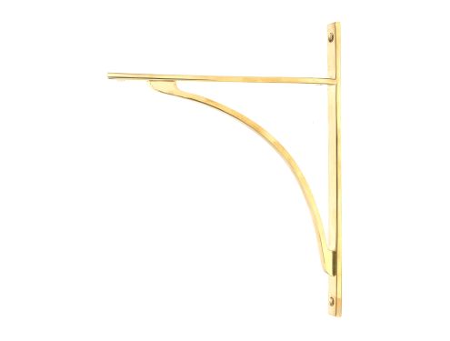 Click Here To Enlarge This Photo Of 51135 From the Anvil Polished Brass Apperley Shelf Bracket &lpar;314mm x 250mm&rpar;