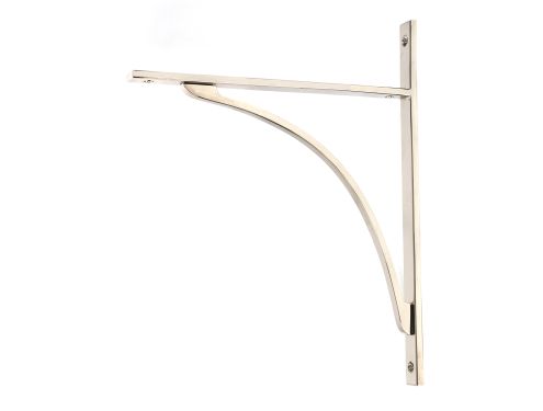 Click Here To Enlarge This Photo Of 51141 From the Anvil Polished Nickel Apperley Shelf Bracket &lpar;314mm x 250mm&rpar;