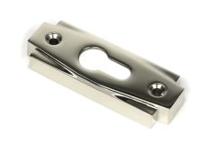 51199 From the Anvil Polished Nickel Art Deco Euro Escutcheon &lpar;Set&rpar;