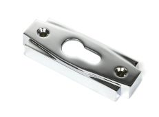 51200 From the Anvil Polished Chrome Art Deco Euro Escutcheon &lpar;Set&rpar;