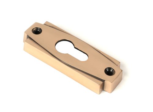 Click Here To Enlarge This Photo Of 51202 From the Anvil Polished Bronze Art Deco Euro Escutcheon &lpar;Set&rpar;