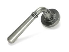 51330 From the Anvil Pewter Newbury Lever on Rose Set &lpar;Plain&rpar; - Unsprung