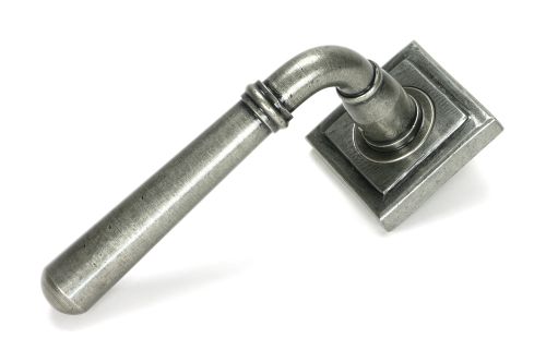Click Here To Enlarge This Photo Of 51333 From the Anvil Pewter Newbury Lever on Rose Set &lpar;Square&rpar; - Unsprung