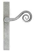 46398R From the Anvil Pewter Monkeytail Slimline Lever Espag&period; Latch - RH - 212mm Screw Centres