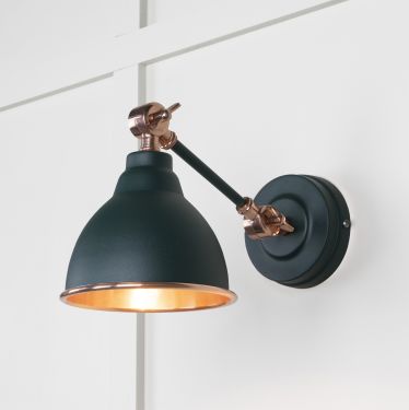 Click Here To Enlarge This Photo Of 49714SDI From the Anvil Smooth Copper Brindley Wall Light in Dingle