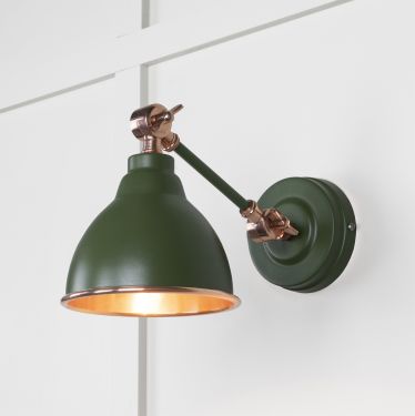 Click Here To Enlarge This Photo Of 49714SH From the Anvil Smooth Copper Brindley Wall Light in Heath