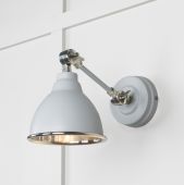 49715SBI From the Anvil Smooth Nickel Brindley Wall Light in Birch