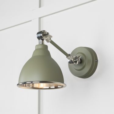 Click Here To Enlarge This Photo Of 49715STU From the Anvil Smooth Nickel Brindley Wall Light in Tump
