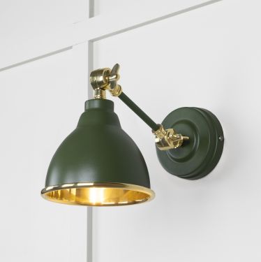 Click Here To Enlarge This Photo Of 49716SH From the Anvil Smooth Brass Brindley Wall Light in Heath