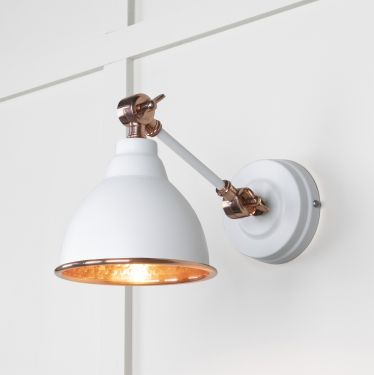 Click Here To Enlarge This Photo Of 49717SF From the Anvil Hammered Copper Brindley Wall Light in Flock