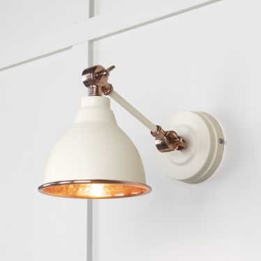 Click Here To Enlarge This Photo Of 49717STE From the Anvil Hammered Copper Brindley Wall Light in Teasel