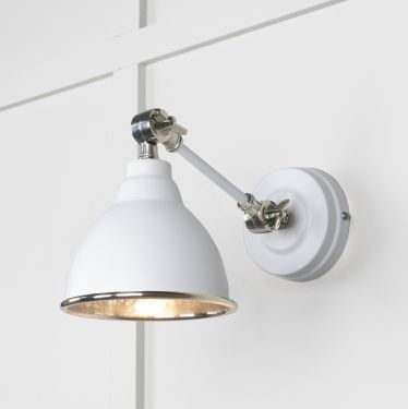 Click Here To Enlarge This Photo Of 49718SF From the Anvil Hammered Nickel Brindley Wall Light in Flock