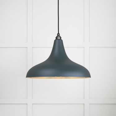 Click Here To Enlarge This Photo Of 49722SDI From the Anvil Smooth Brass Frankley Pendant in Dingle