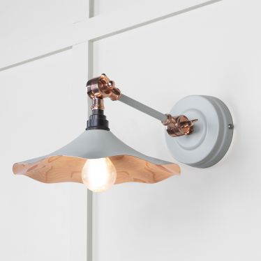 Click Here To Enlarge This Photo Of 49723SBI From the Anvil Smooth Copper Flora Wall Light in Birch